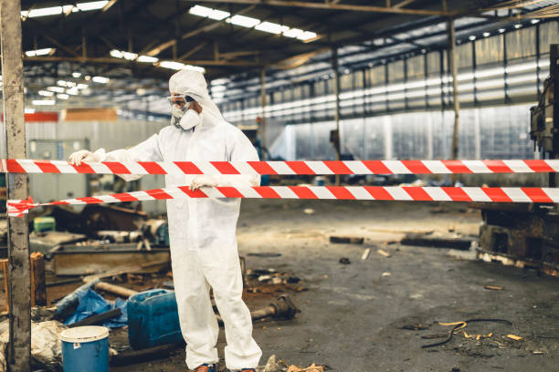 Professional Drug Lab Cleanup technician working in Mason City, IA